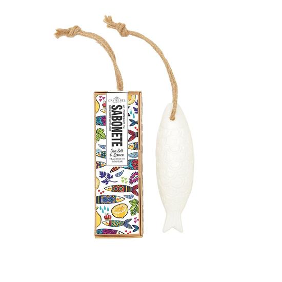 Castelbel Sardine Soap-On-A-Rope Sea Salt & Lemon 80g
