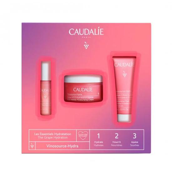 Caudalie Vinosource Hydra Hydration Essentials Set Cream + Serum + Mask