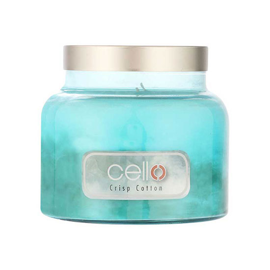 Cello Fragrance Burst Crisp Cotton Candle Medium
