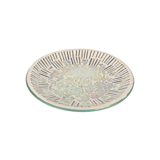 Cello Glistening Glass Candle Plate