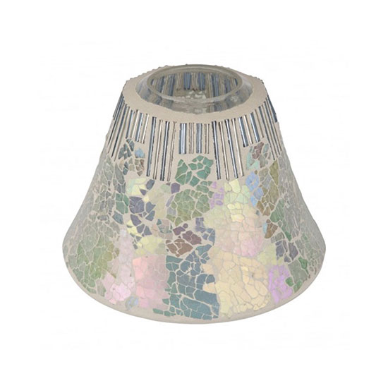 Cello Glistening Glass Candle Shade