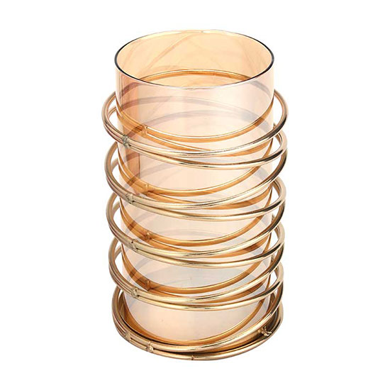 Cello Spiral Metal Candle Holder Large