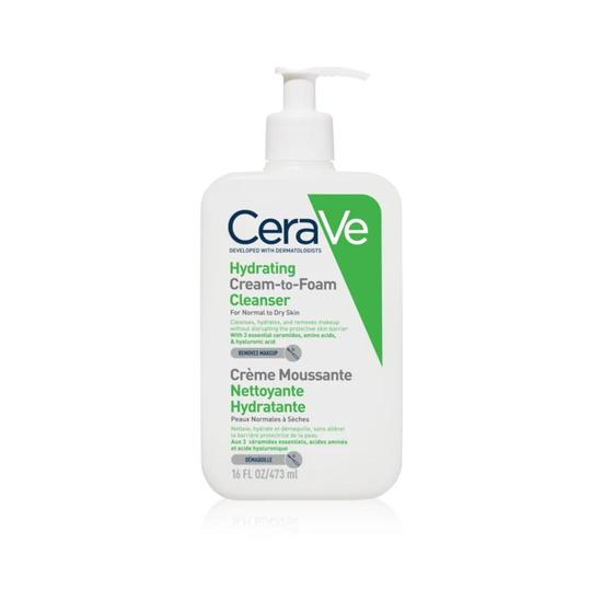 CeraVe Hydrating Cream-to-Foam Cleanser 473ml