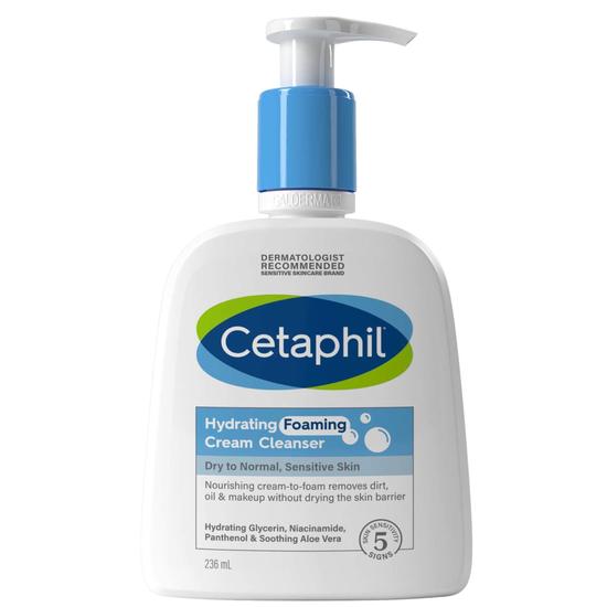 Cetaphil Hydrating Foaming Cream Cleanser 236ml