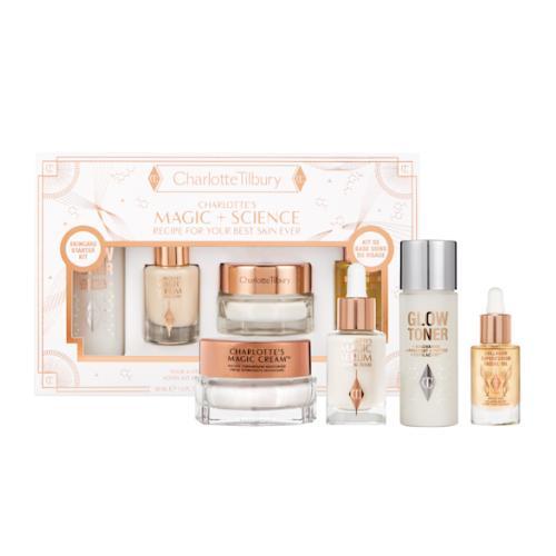Charlotte Tilbury Magic & Science Gift Set 30ml Toner + 8ml Serum + 8ml Facial Oil + 15ml Magic Cream