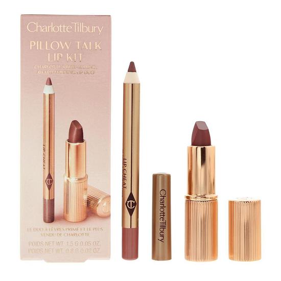 Charlotte Tilbury Pillow Talk Lip Kit Gift Set Lip Liner + Lipstick 23g