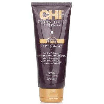 CHI Deep Brilliance Olive & Monoi Soothe & Protect Hair & Scalp Protective Cream 177ml