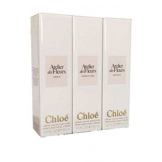 Chloé Atelier Des Fleurs Hand Cream Set Of Each Fragrance Cedrus, Magnolia Alba, Santalum