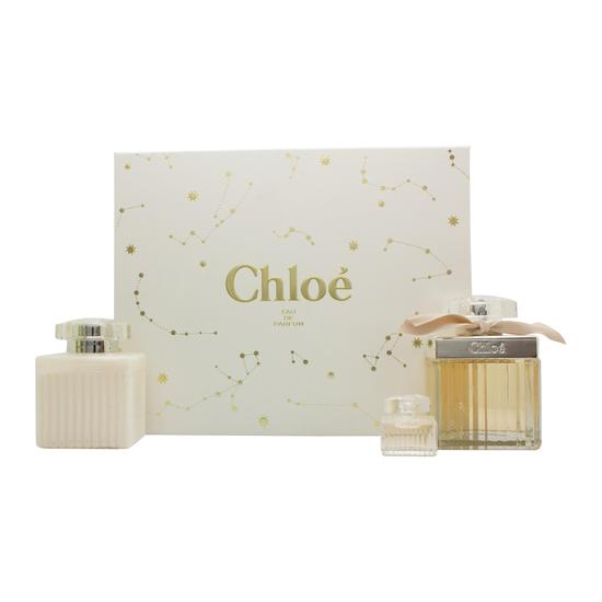 Chloé Gift Set 75ml Eau De Parfum + 100ml Body Lotion + 5ml Eau De Parfum