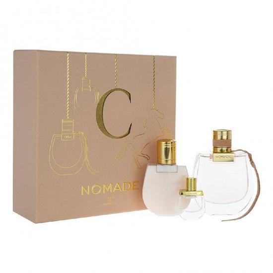 Chloé Nomade Eau De Parfum Gift Set 75ml Eau De Parfum Spray, 100ml Body Lotion & 5ml Miniature