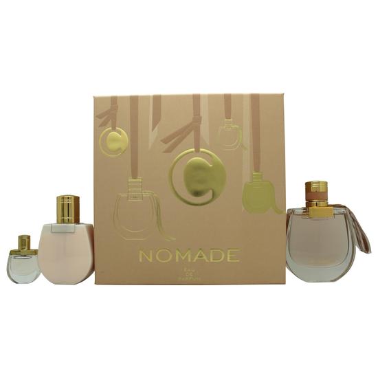 Chloé Nomade Eau De Parfum 75ml + Body Lotion 100ml + Eau De Parfum 5ml Gift Set