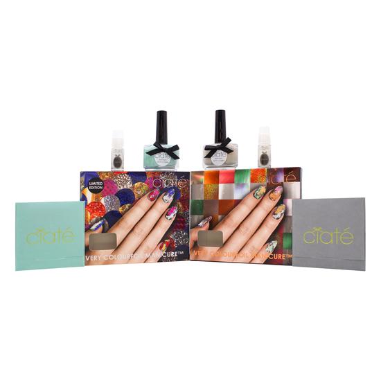 Ciaté London Colourfoil Nail Gift Set 13.5ml Kaleidoscope Klash Nail Polish + 13.5ml Wonderland Nail Polish + Foil Fix + Foils 2 x 5ml
