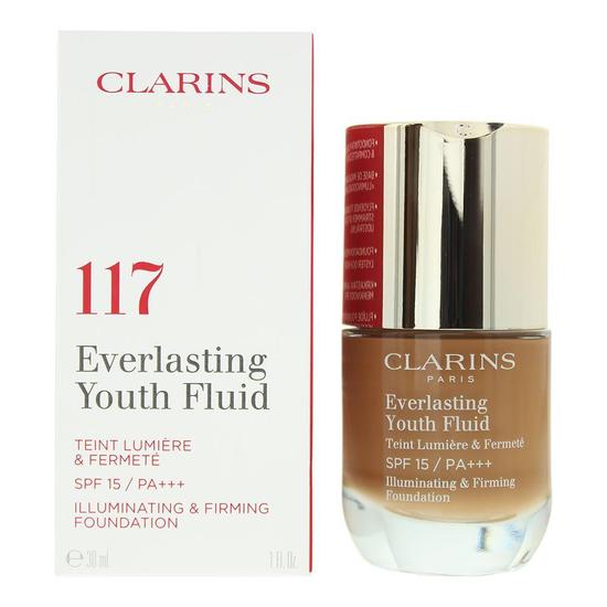 Clarins Everlasting Youth Fluid Foundation SPF 15 117-Hazelnut