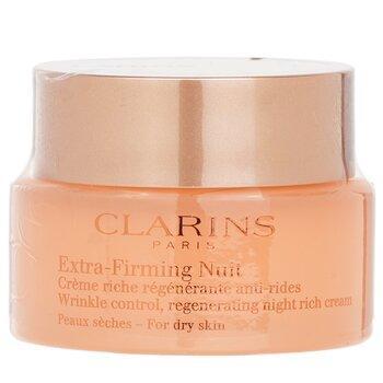 Clarins Extra-Firming Nuit Wrinkle Control, Regenerating Night Rich Cream For Dry Skin 50ml
