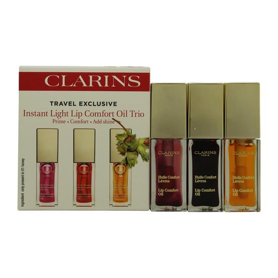 Clarins Instant Light Lip Comfort Oil Trio 3 x 7ml