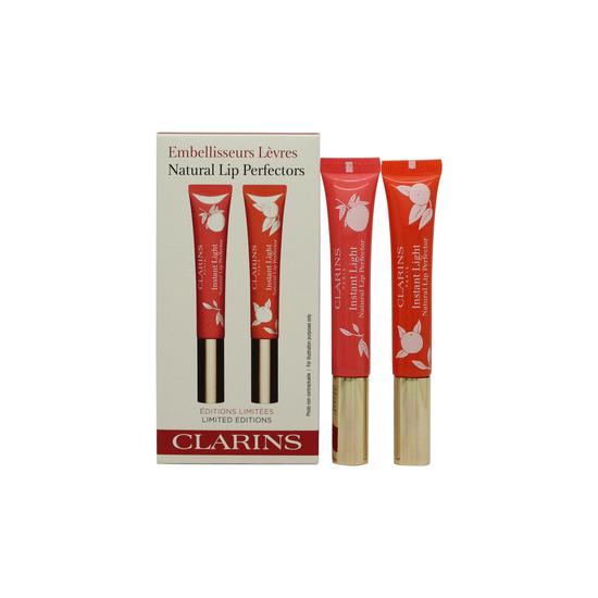 Clarins Instant Light Lip Perfector Duo 13 Pink Grapefruit + 14 Juicy Mandarin