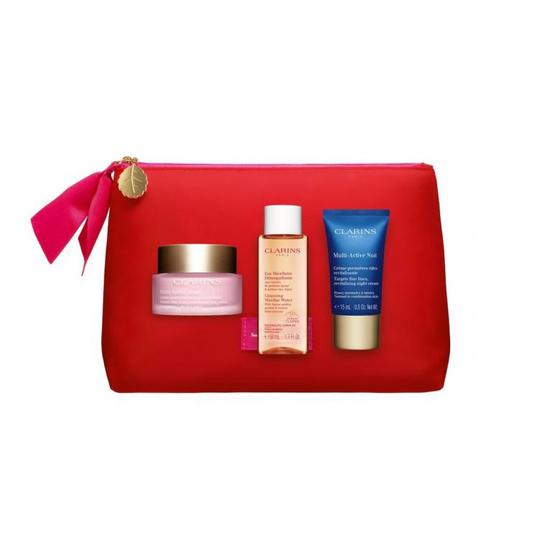 Clarins Multi Active Collection Multi-Active Day Cream + Cleansing Micellar Water + Multi-Active Night Cream