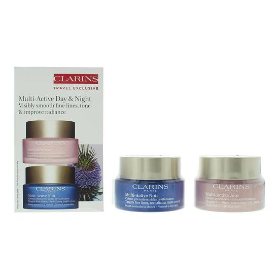 Clarins Multi-Active Gift Set: Day Cream 50ml Night Cream 50ml 2 Piece