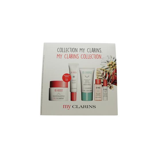 Clarins My Clarins The Essentials Gift Set 50ml Re-Boost Hydrating Cream + 30ml Re-Move Cleansing Gel + 15ml Re-Charge Sleep Mask