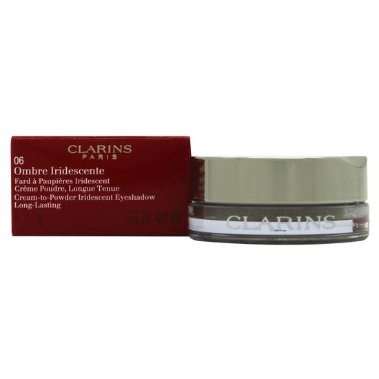 Clarins Ombre Iridescente Cream-to-Powder Eyeshadow 06 Silver Green