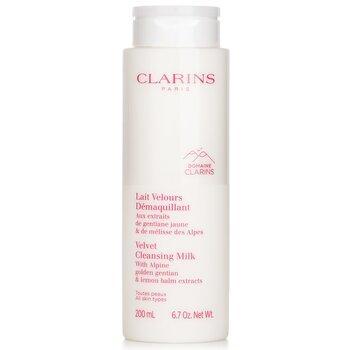 Clarins Velvet Cleansing Milk With Alpine Golden Gentian & Lemon Balm Extracts