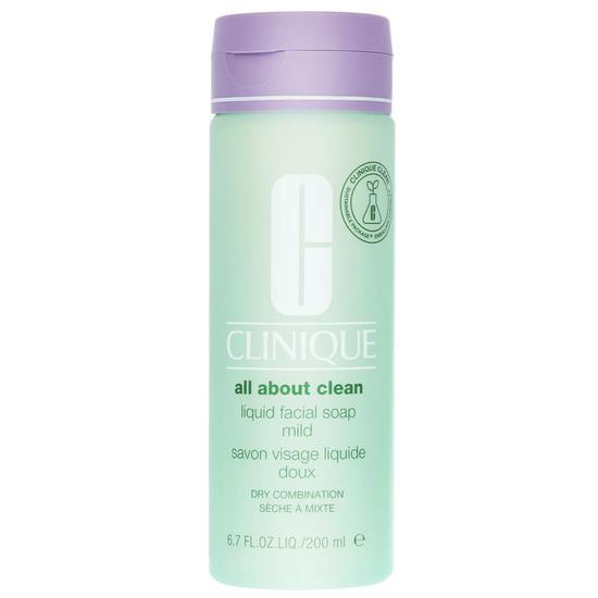 Clinique All About Clean Liquid Facial Soap Mild Dry Combination Skin