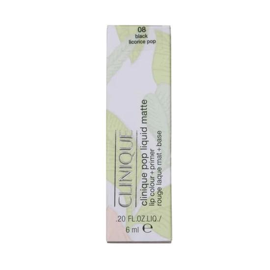 Clinique Pop Liquid Matte Lip Colour & Primer 08 Black Licorice Pop