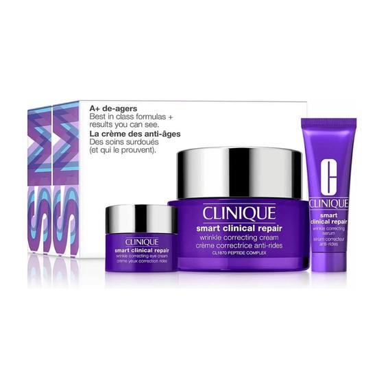 Clinique Smart Clinical Repair Wrinkle Correcting Gift Set Cream 50ml + Serum 10ml + Eye Cream 5ml