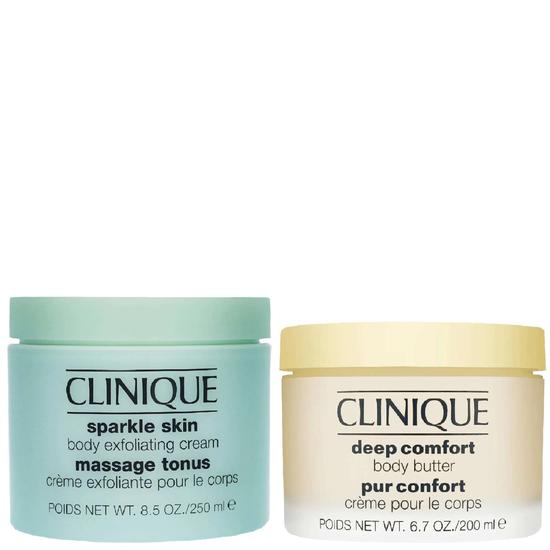 Clinique Sparkle Skin Body Exfoliating Cream & Deep Comfort Body Butter