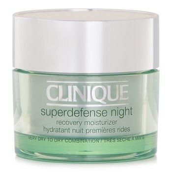 Clinique Superdefense Night Recovery Moisturiser For Very Dry To Dry Combination 50ml