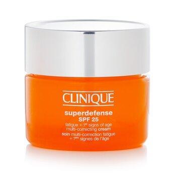 Clinique Superdefense SPF 25 Fatigue + 1st Signs Of Age Multi-Correcting Cream Very Dry To Dry Combination 30ml