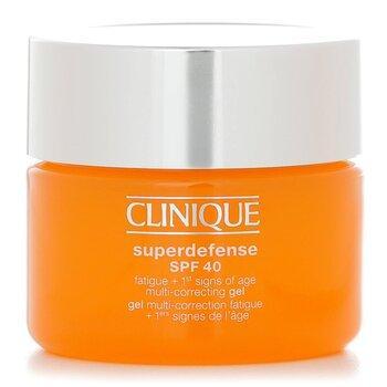 Clinique Superdefense SPF 40 Fatigue + 1st Signs Of Age Multi-Correcting Gel 30ml
