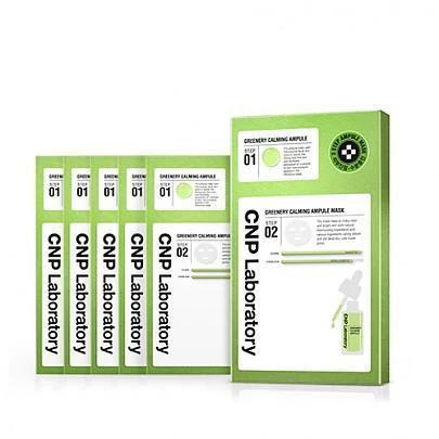 Cnp Laboratory 2-Step Greenery Calming Ampule Mask