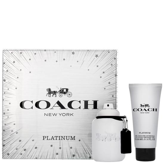 Coach For Men Platinum Eau De Parfum Fragrance Gift Set 60ml