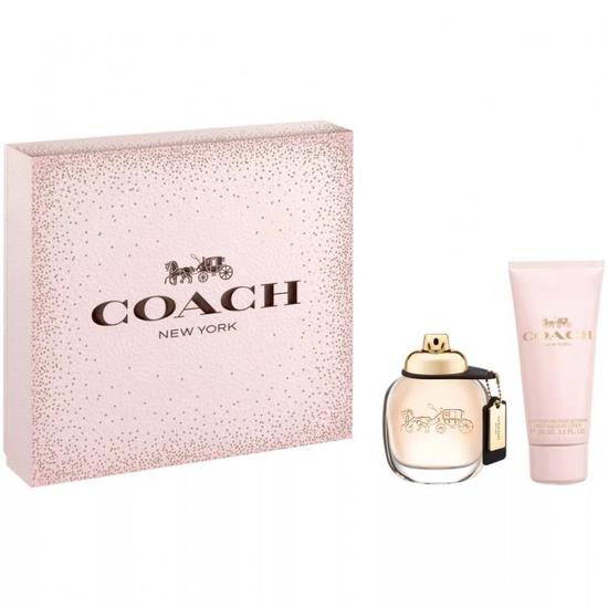 Coach New York For Women Gift Set 50ml Eau De Parfum Spray & 100ml Body Lotion
