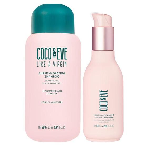 Coco & Eve Like A Virgin Super Hydrating Shampoo & Leave-In Conditioner Duo