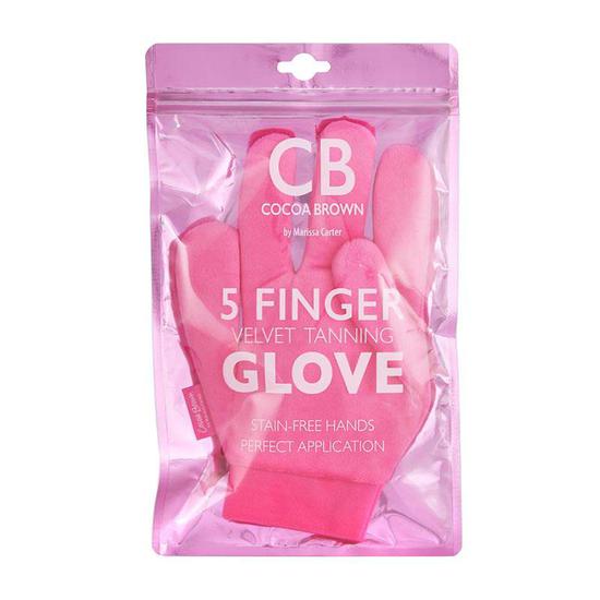 Cocoa Brown Finger Glove Velvet