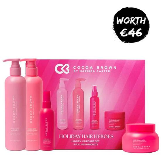 Cocoa Brown Hollyday Hair Heroes Luxury Hair Care Gift Set