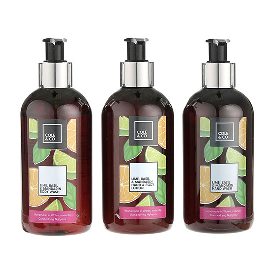 Cole & Co Lime Mandarin & Basil Bottle Collection