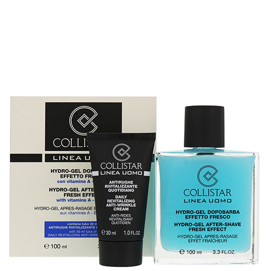 Collistar Uomo Hydro Gel Aftershave Fresh Effect & Daily Revitalising Anti Wrinkle Cream 100ml
