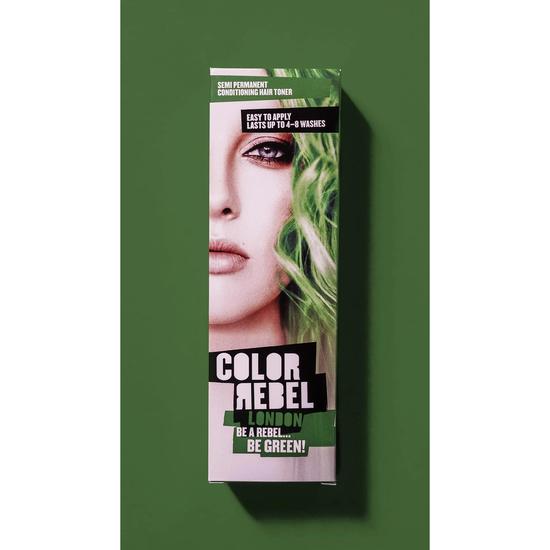 Color Rebel Semi Permanent Conditioning Hair Toner Be Green