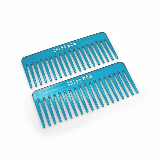 Color Wow Blue Wide-Tooth Detangling Comb x 2 Missing Box