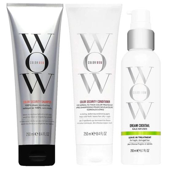 Color Wow Bundles Trio: Colour Security Shampoo, Colour Security Conditioner & Dream Cocktail