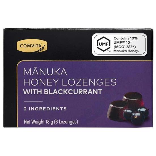 Comvita Manuka Honey Lozenges With Blackcurrant UMF10+ 18g