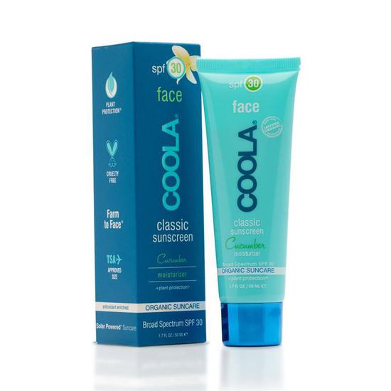 Coola Classic Face Sunscreen SPF 30 - Cucumber 50ml