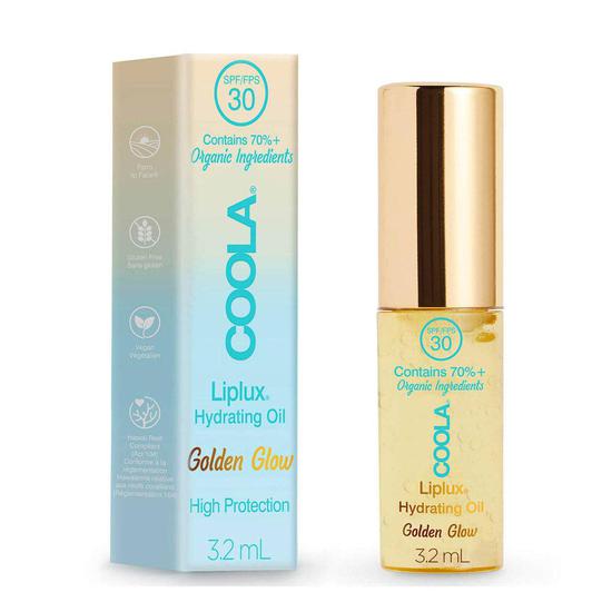Coola Liplux Hydrating Lip Oil SPF 30 Golden Glow