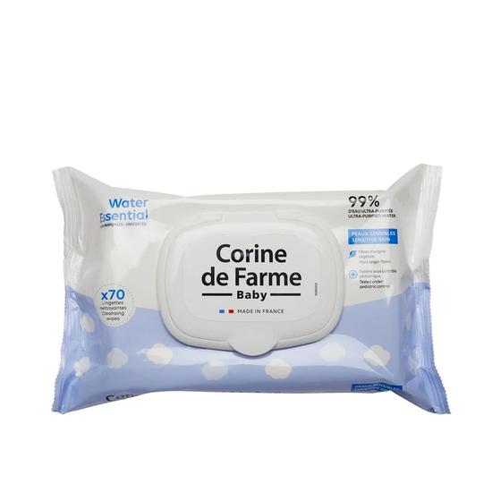 Corine de Farme Baby Water Essential Unscented Cleansing Wipes x70