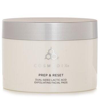 CosMedix Prep & Reset Dual Sided Lactic Acid Exfoliating Facial Pads 25 Pads