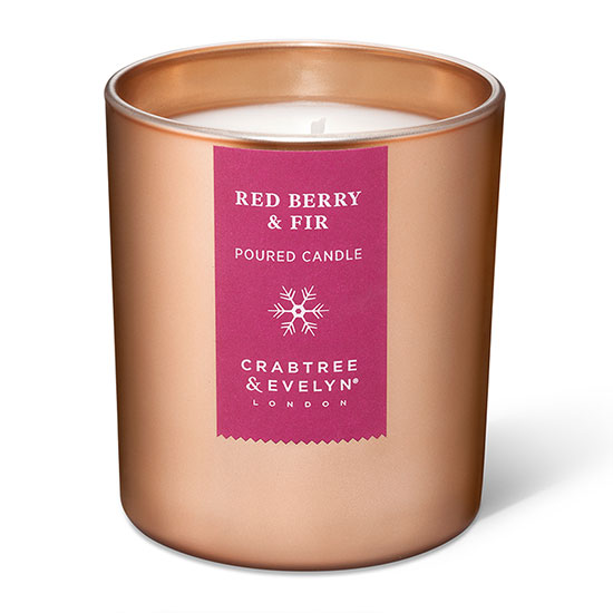 Crabtree & Evelyn Red Berry & Fir Large Candle