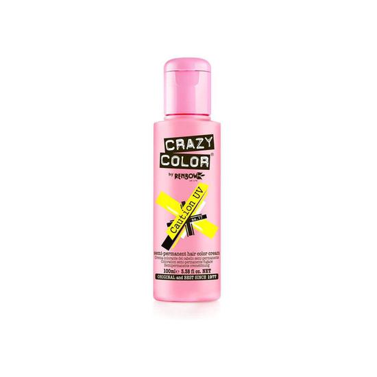 Crazy Color Semi Permanent Hair Colour Cream Caution UV